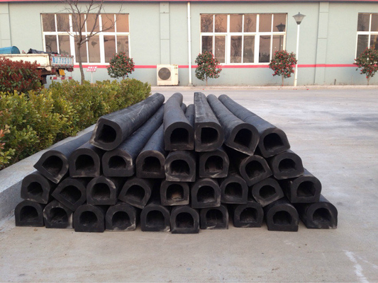 D আকৃতির সলিড রাবার Fenders Impact Absorbing Rubber Fender for Docks and Ships (ডক এবং জাহাজের জন্য ধাক্কা শোষণকারী রাবার Fenders)
