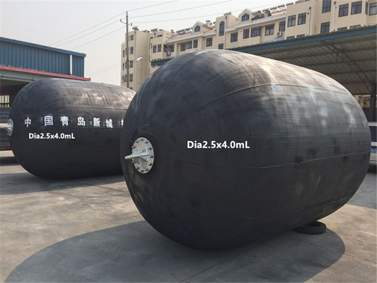 গরম গ্যালভানাইজিং ফ্ল্যাঞ্জ ব্যাসার্ধ 0.5-4.5m জাহাজ সুরক্ষা জন্য রাবার ইয়োকোহামা বায়ুসংক্রান্ত Fenders